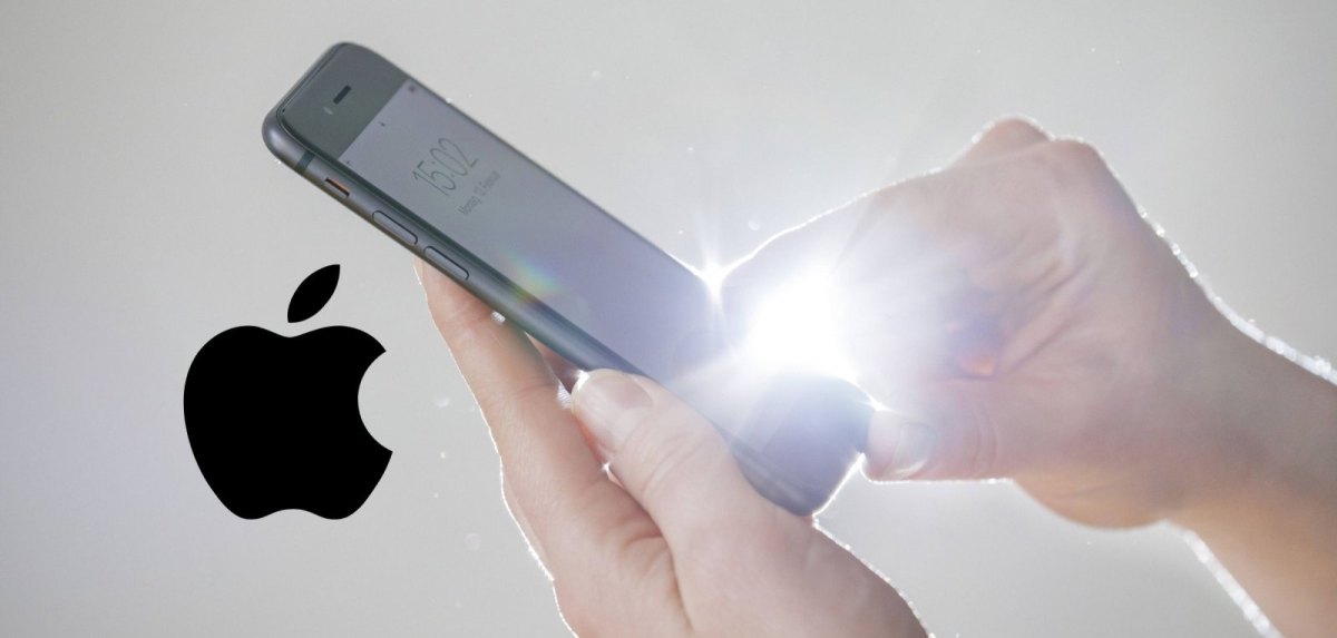iPhone und Apple-Logo.