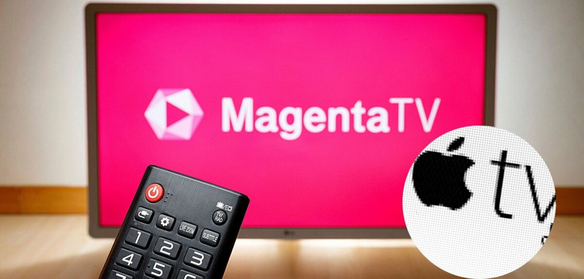 MagentaTV- und AppleTV-Logo.