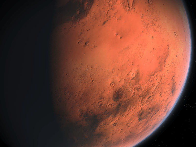 Aufnahme vom Roten Planet Mars