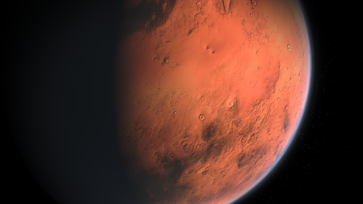 Aufnahme vom Roten Planet Mars