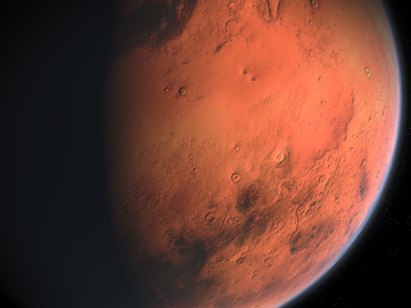 Aufnahme vom Roten Planet Mars