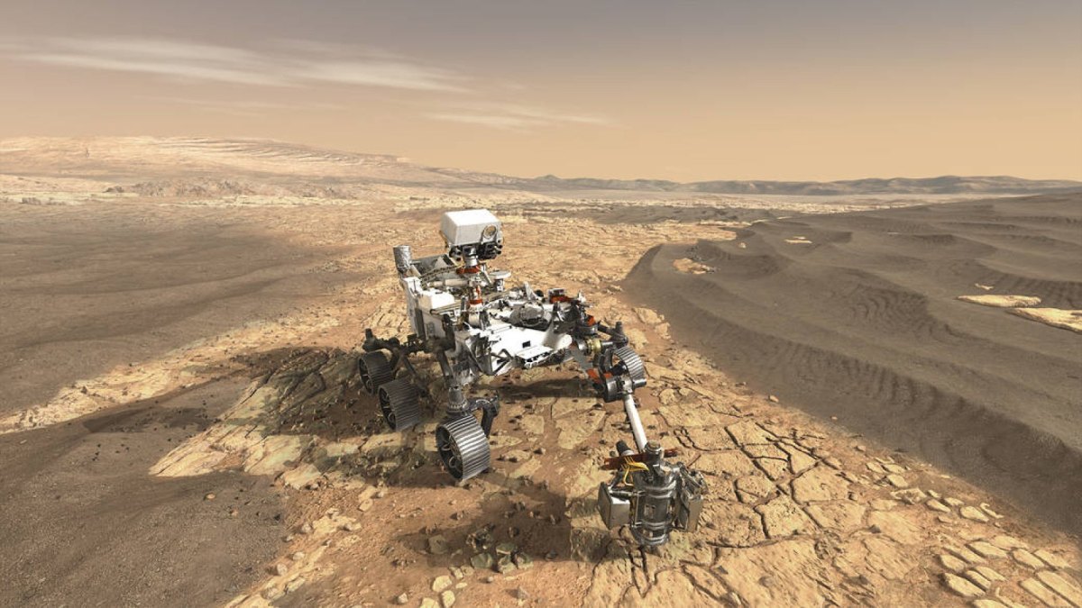 Mars-Rover sammelt Steine