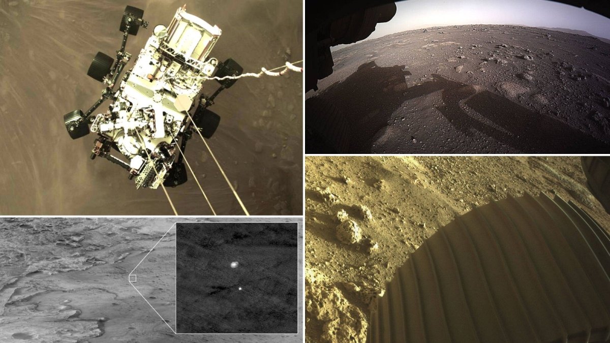 Marslandung eines Rovers Perseverance der NASA