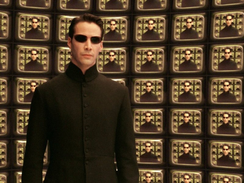 Keanu Reeves in Matrix.