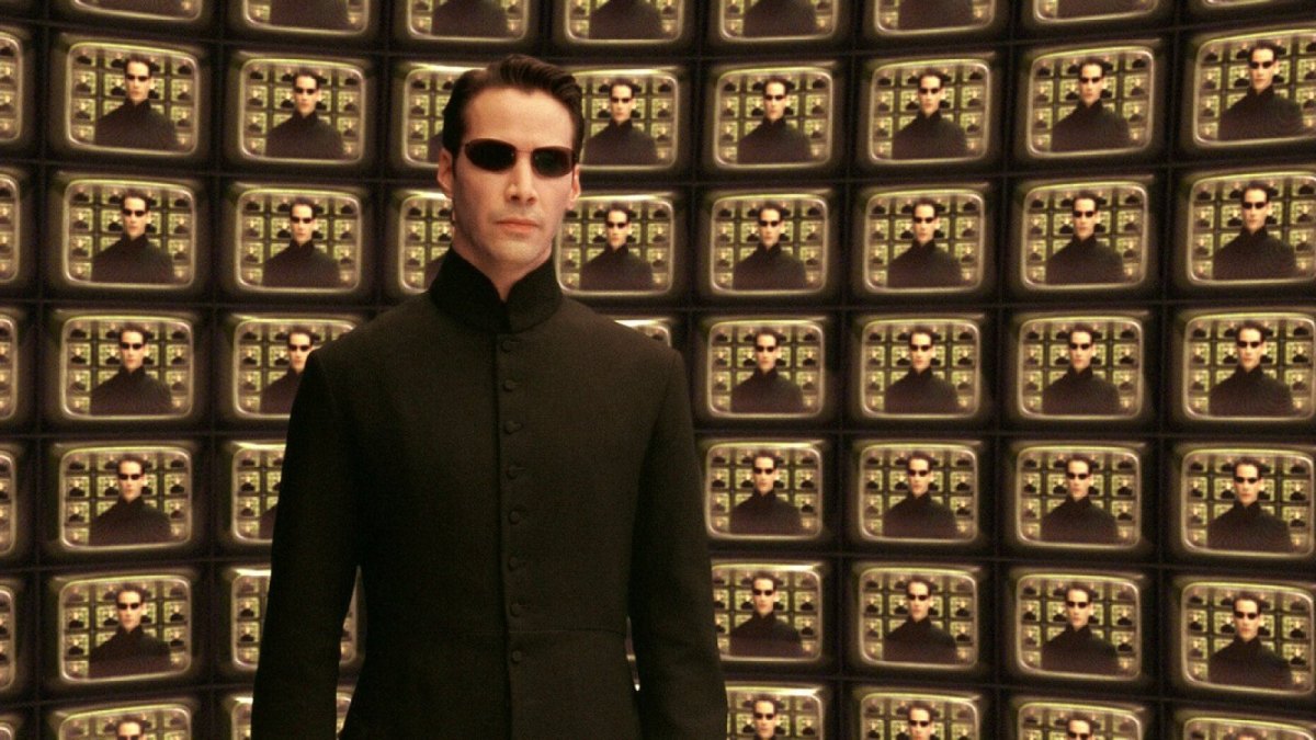 Keanu Reeves in Matrix.