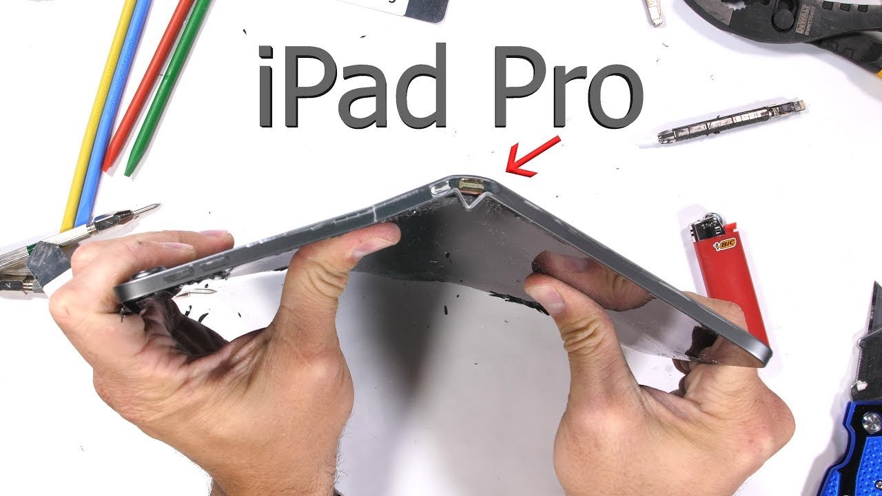 Das iPad Pro hatte schon bei einem früheren Biegetest versagt.
