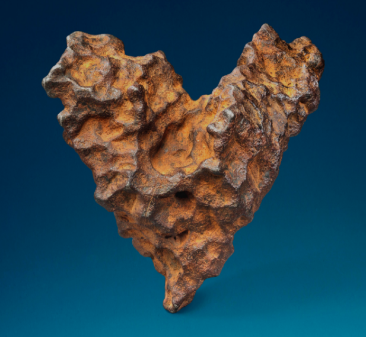 Meteorit in Herzform