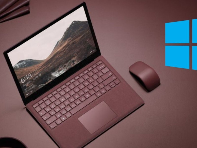 Microsoft Surface Laptop mit Windows Logo