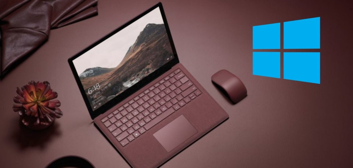 Microsoft Surface Laptop mit Windows Logo