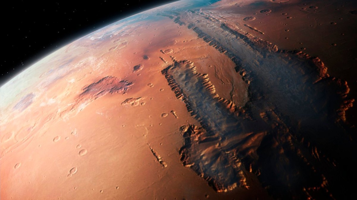 Illustration der Mars-Oberfläche.