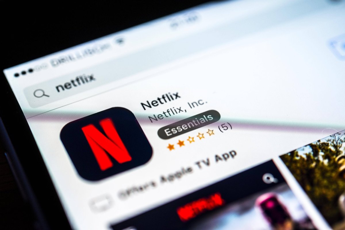 Netflix-Inhalt mit Sternebewertung