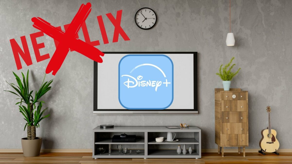 Disney Plus-Logo auf dem TV