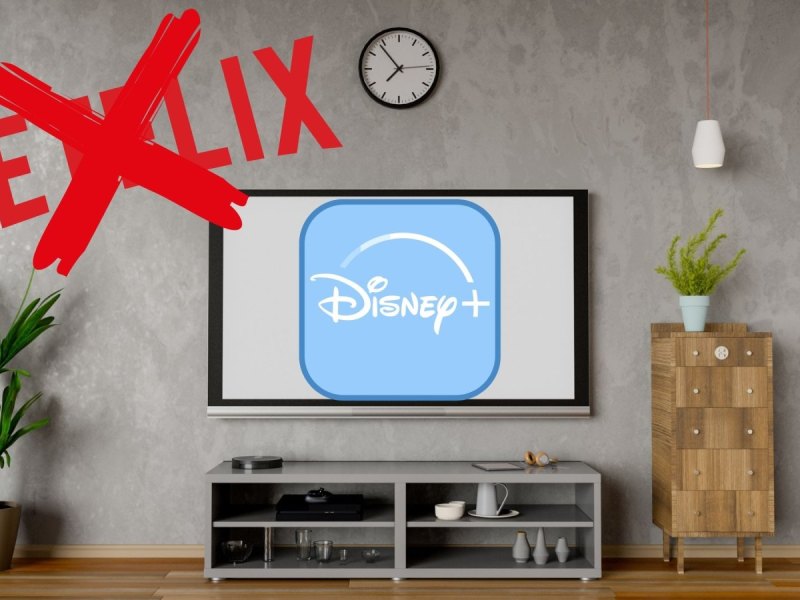 Disney Plus-Logo auf dem TV