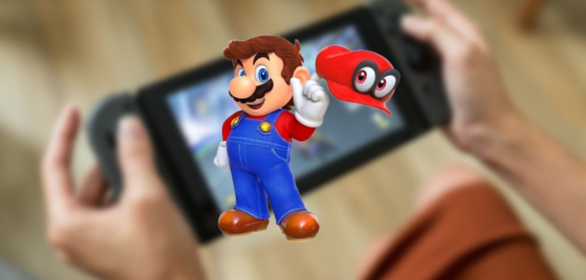 Mario und eine Nintendo Switch