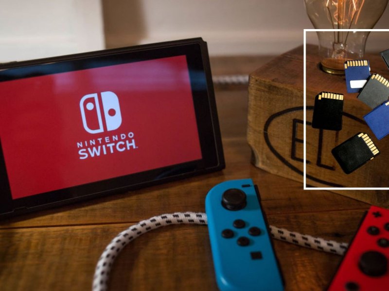 Nintendo Switch mit Speicherkarten