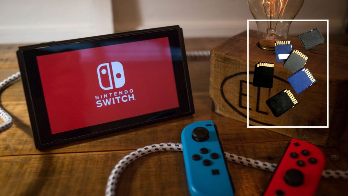 Nintendo Switch mit Speicherkarten