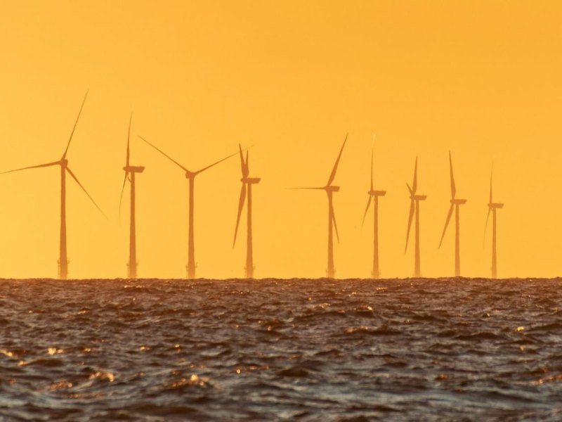 Offshore-Windpark vor der niederländischen Küste