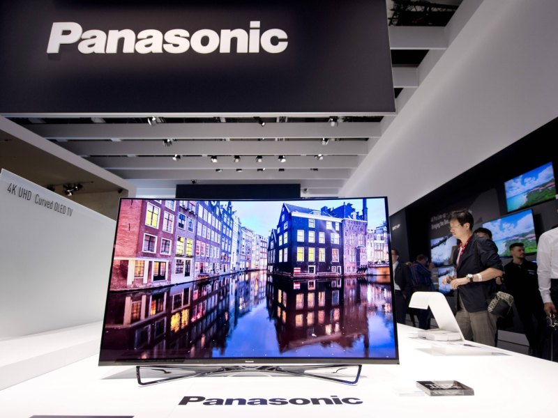 Panasonic-TV auf Messe