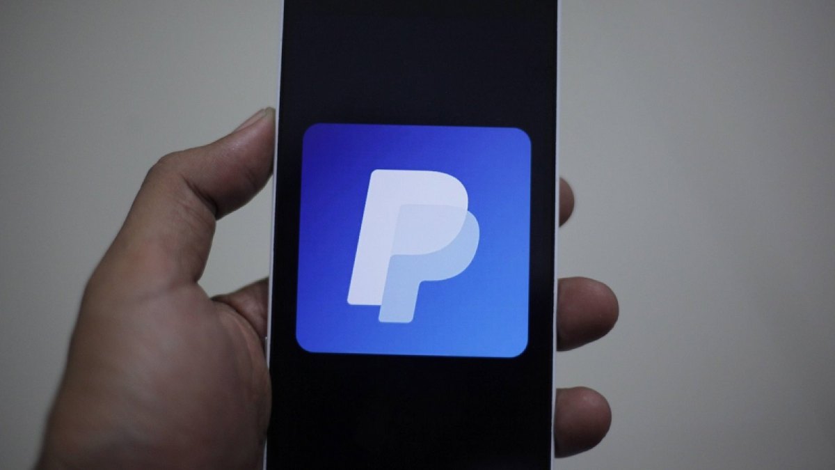 PayPal-App auf dem Handy.