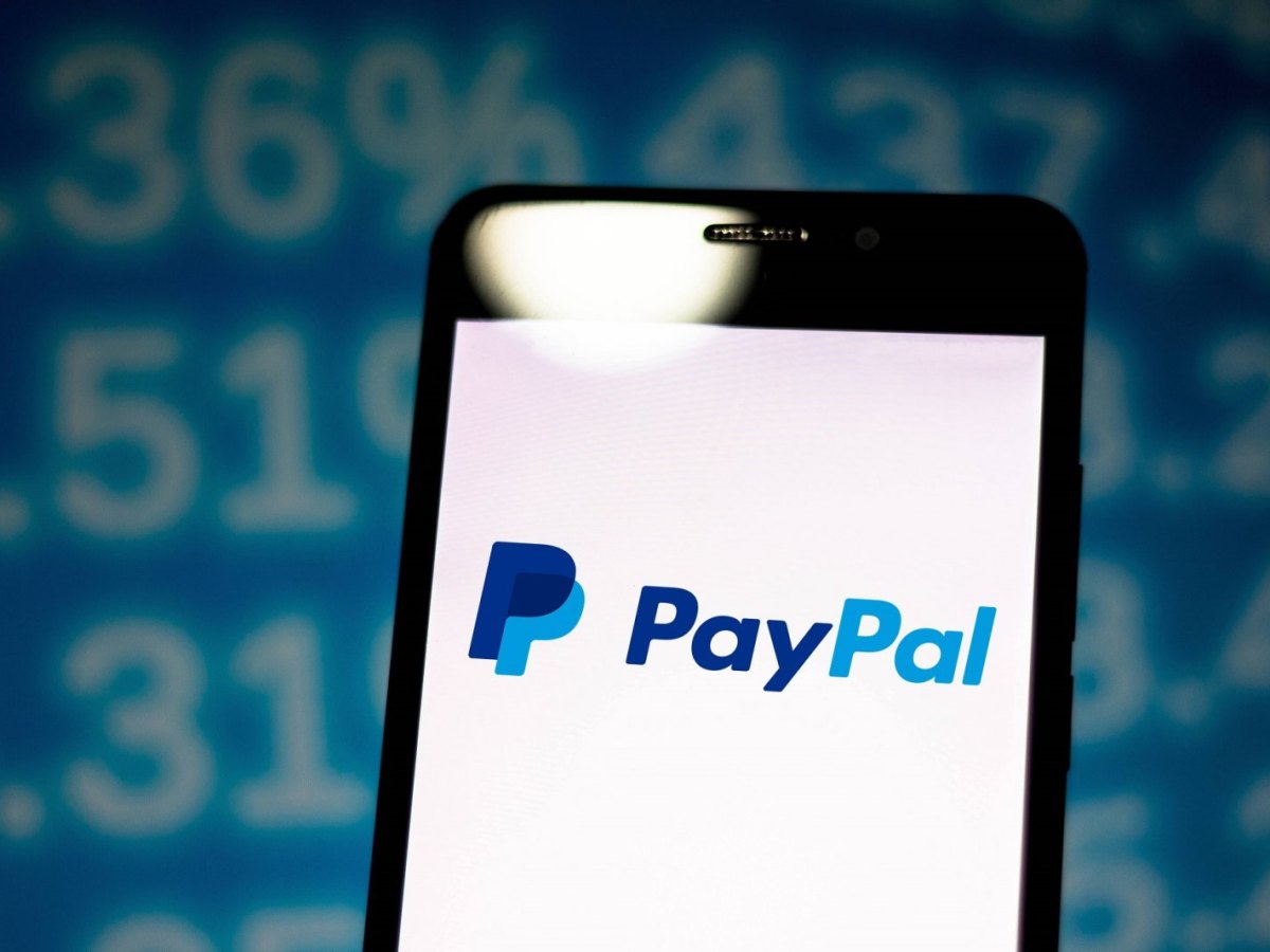 Paypal-Logo auf dem Handy