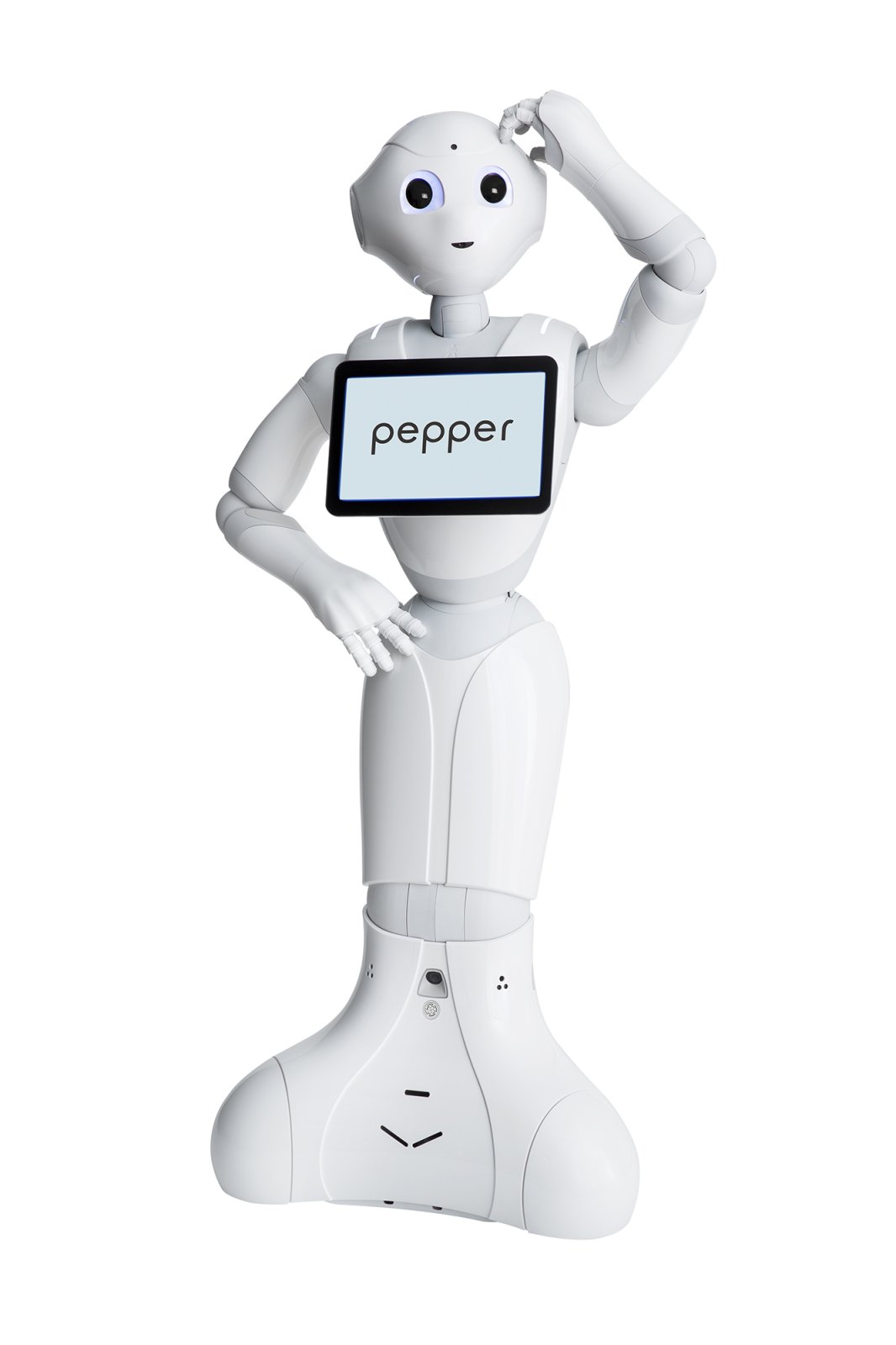 Roboter Pepper salutiert