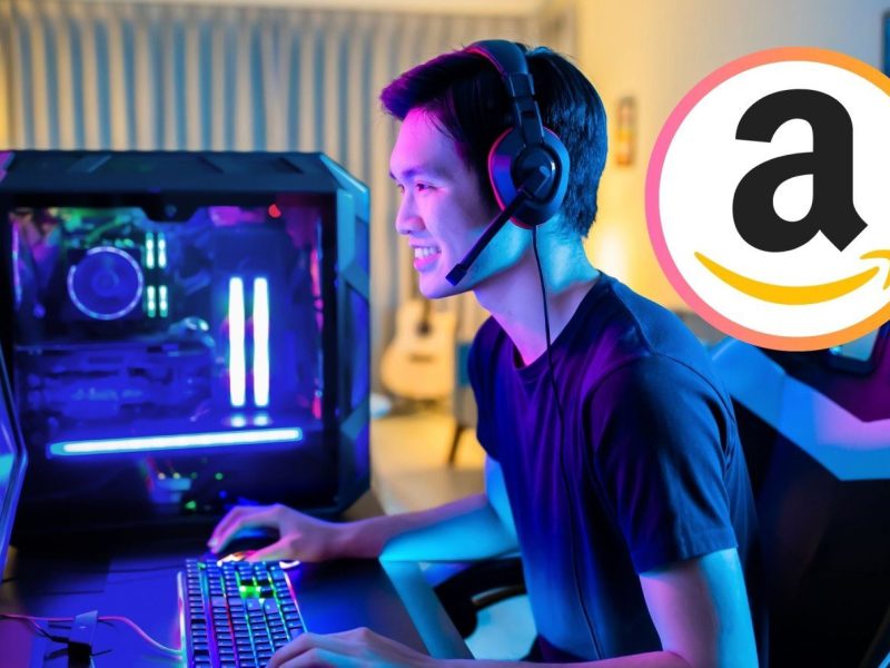 Gaming und das Amazon-Logo