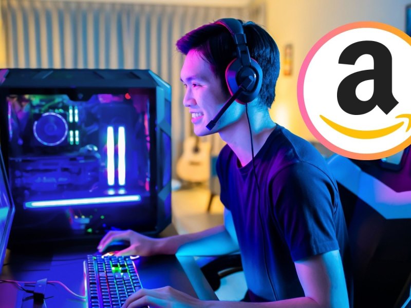 Gaming und das Amazon-Logo