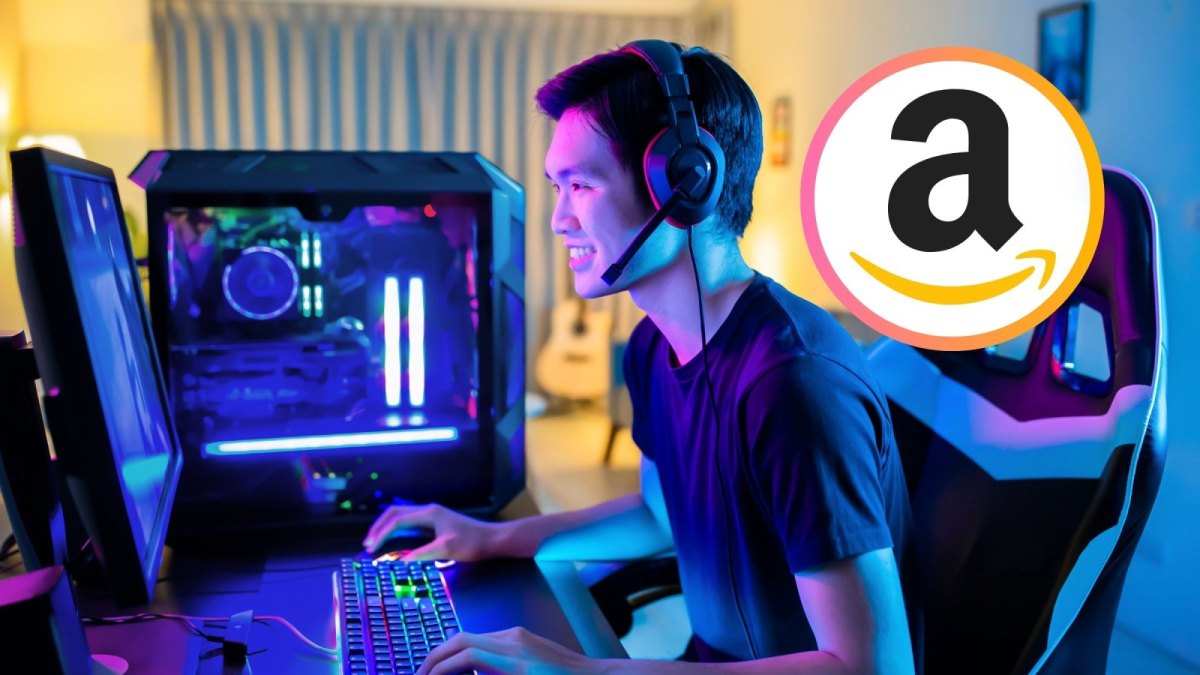 Gaming und das Amazon-Logo