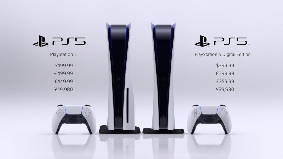 Preise der PlayStation 5 und der PlayStation 5 Digital Edition.