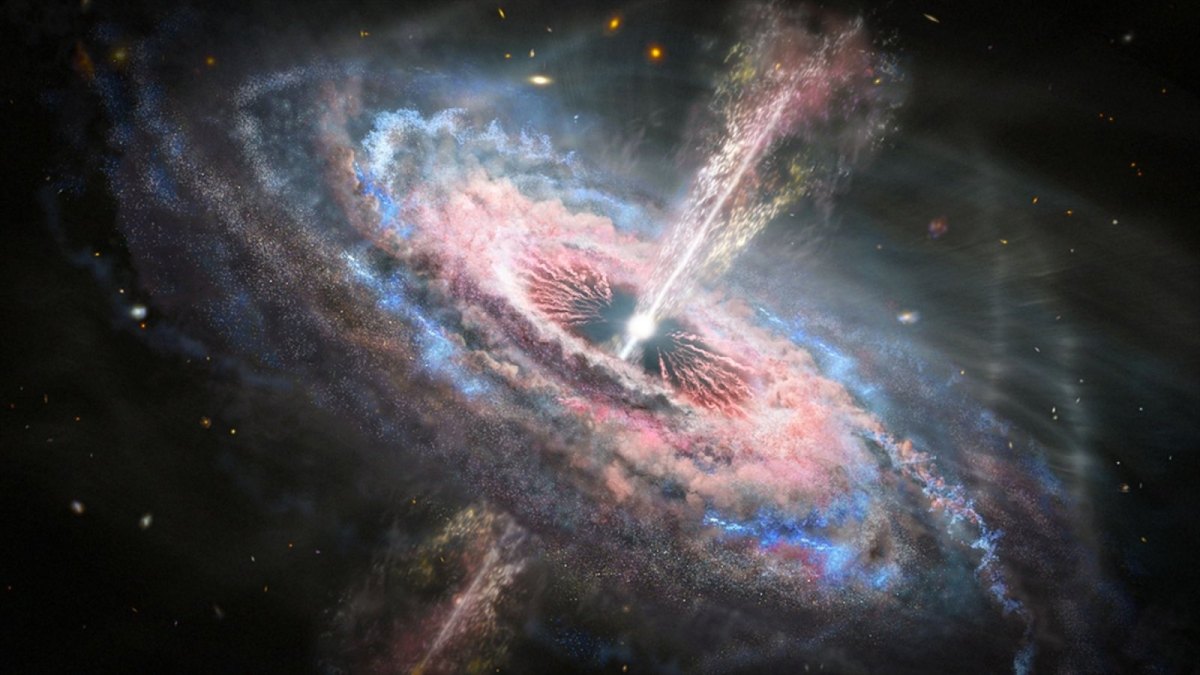 Darstellung eines Quasars