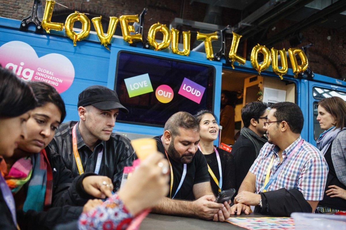 Das Motto der re:publica 17: "Love Out Loud". Es ging um Hass und Liebe im Netz.