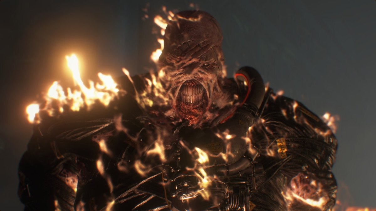 Nemesis in "Resident Evil 3: Nemesis" (2020) Screenshot
