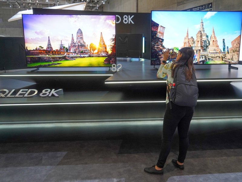 8K-Ferseher am Samsung-Stand auf der IFA 2018