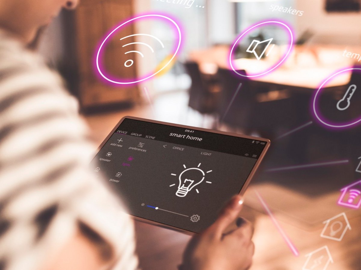 Tablet mit Smart-Home-Funktionen