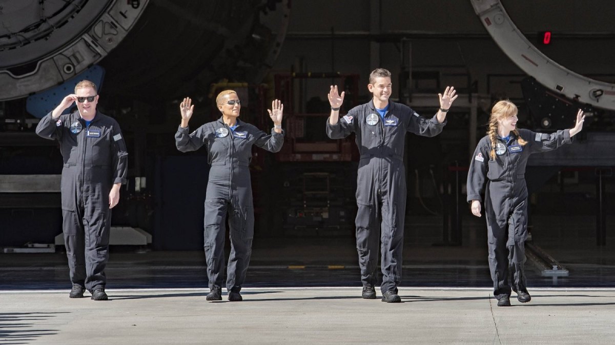 Die Passagiere des SpaceX-Flugs.