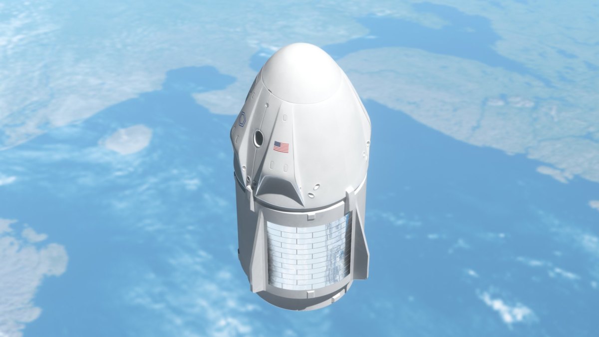 Das Dragon-Raumschiff von SpaceX startet ins All.
