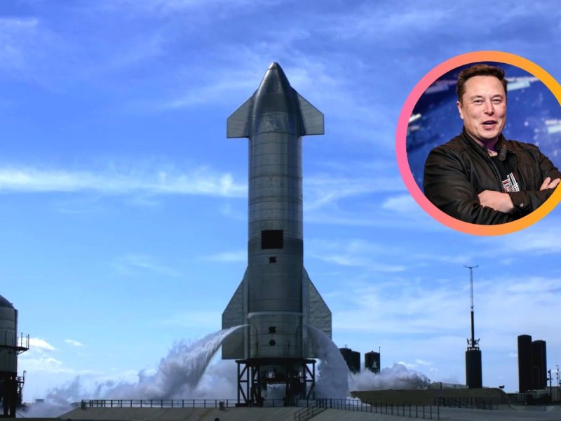 SN10 Starship-Rakete und Elon Musk