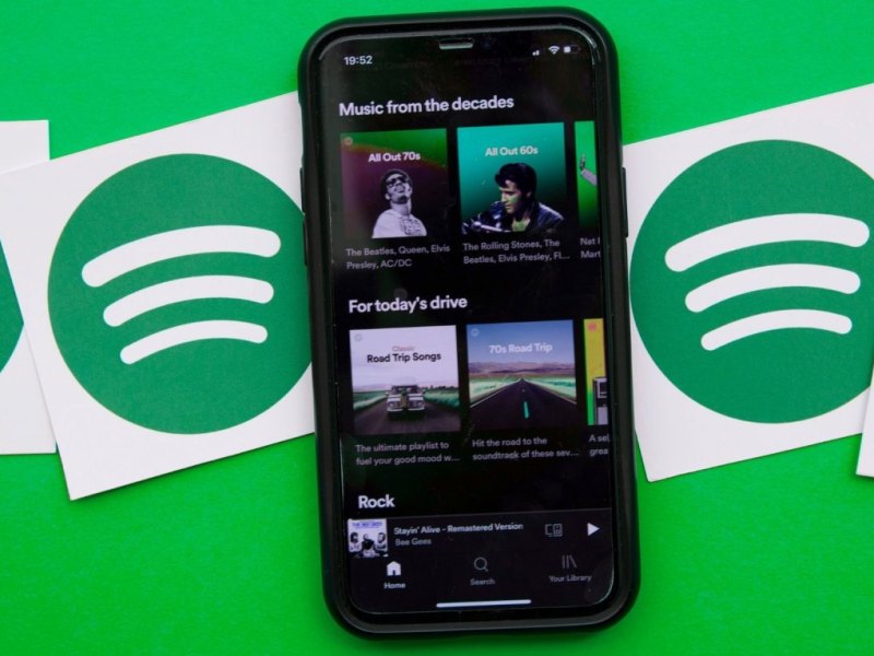 Spotify auf einem Smartphone