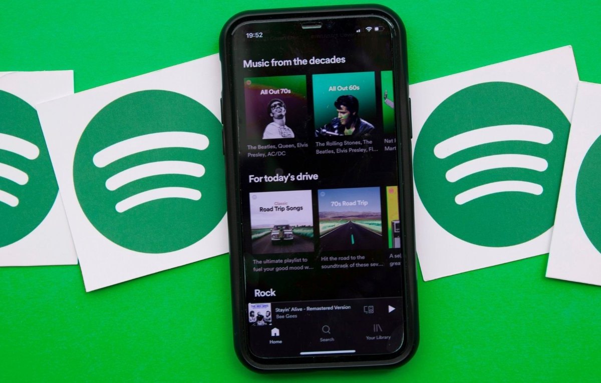 Spotify auf einem Smartphone