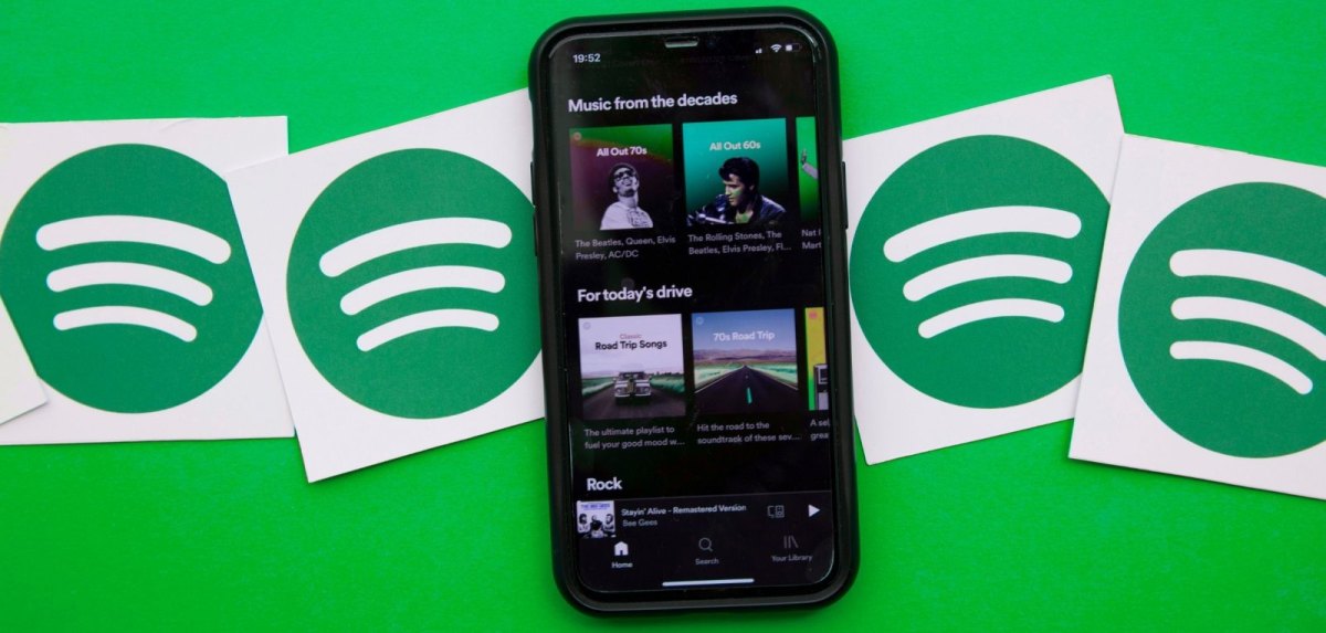 Spotify auf einem Smartphone