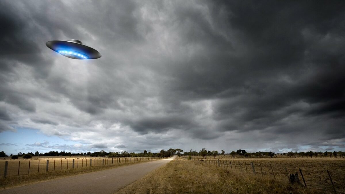 Illustration eines UFOs.