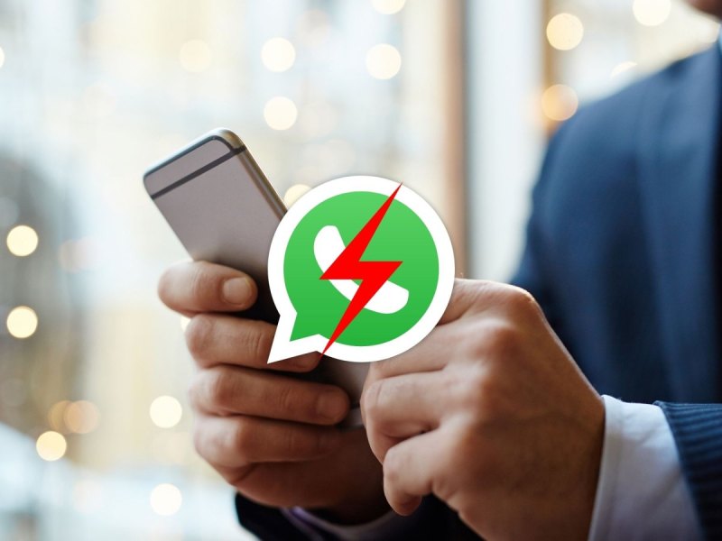 WhatsApp-Logo beschädigt