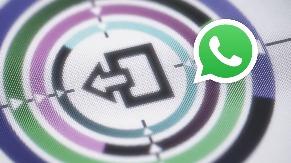 WhatsApp Logo und ein Logout-Button