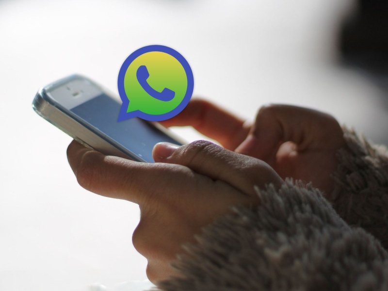 WhatsApp-Logo in anderer Farbe