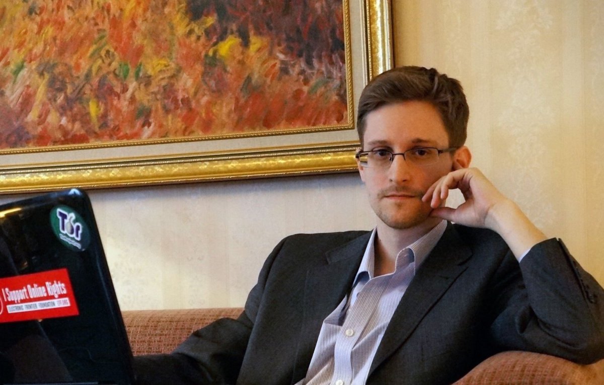 Edward Snowden bei einem Interview.