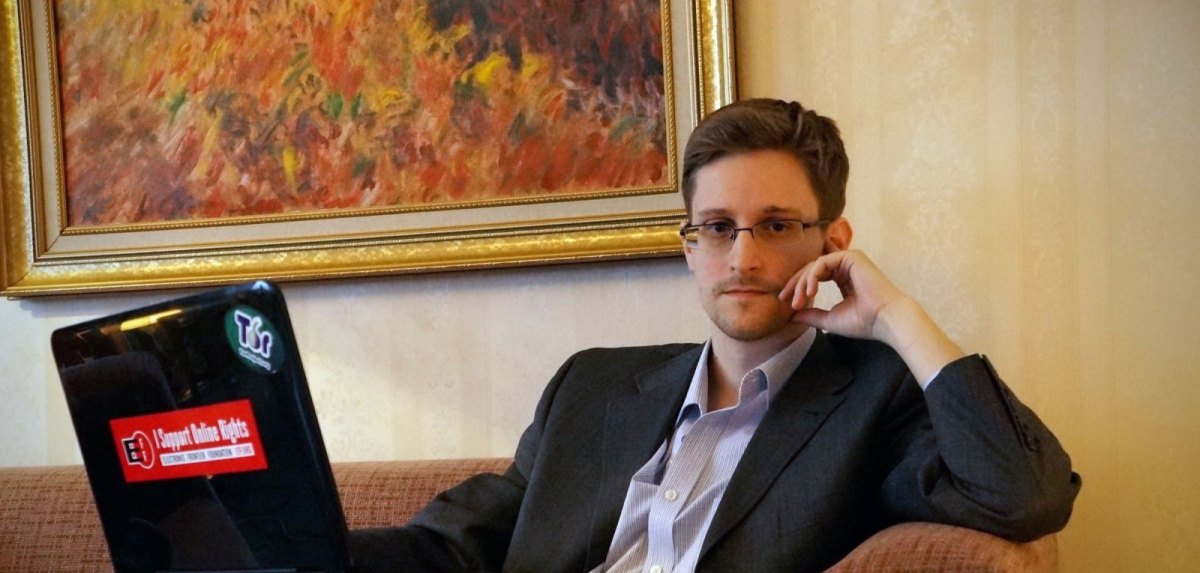 Edward Snowden bei einem Interview.
