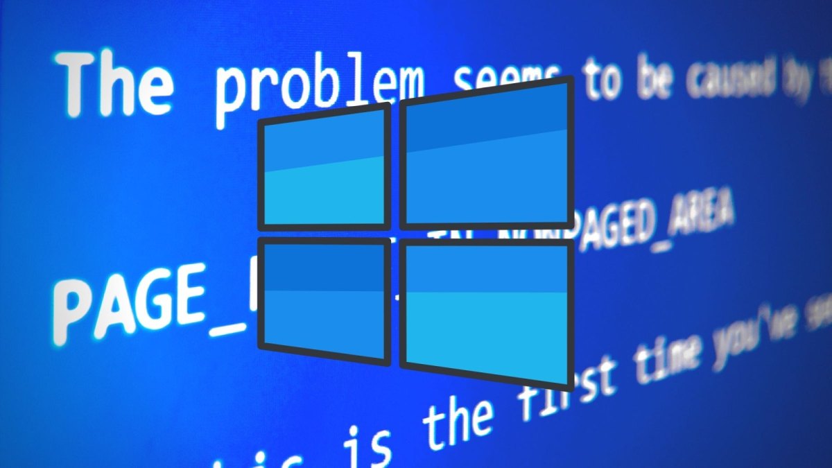 Windows Fehlermeldung mit Logo