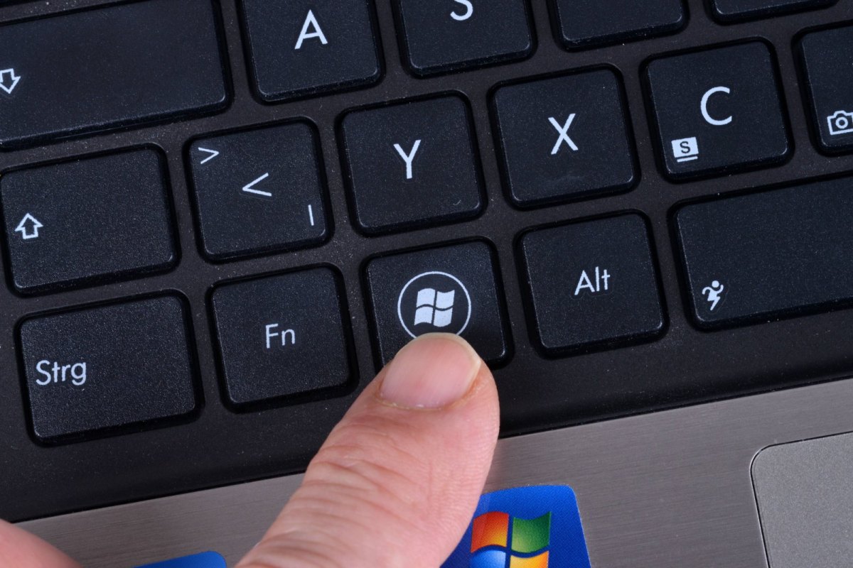 Windows-Symbol auf einer Tastatur