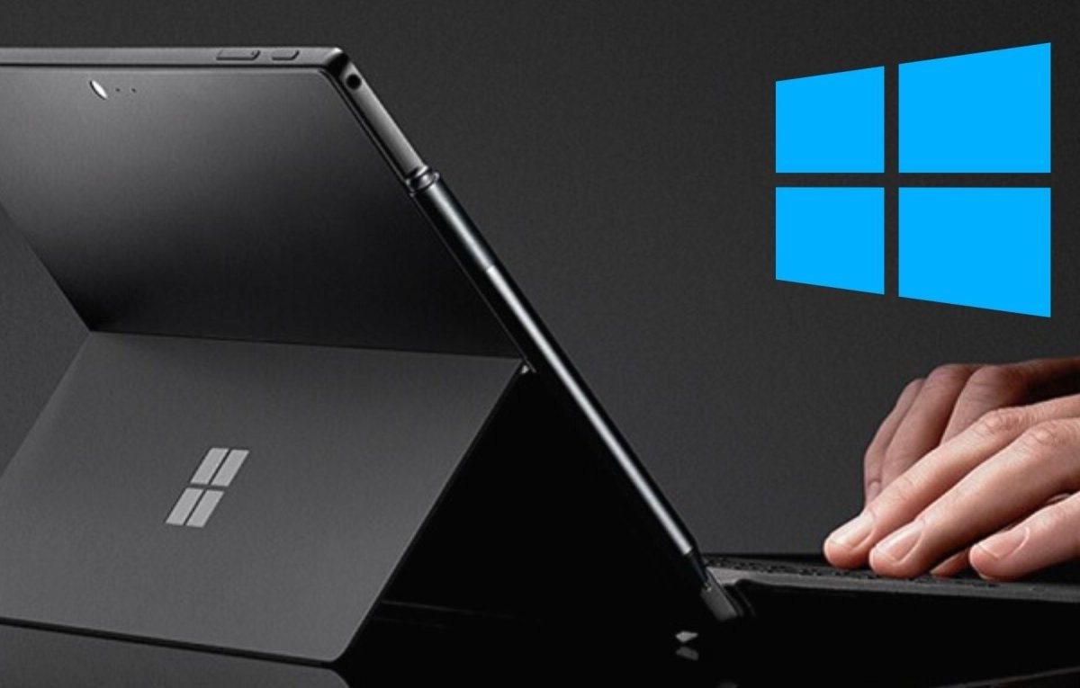 Microsoft Surface mit Logo