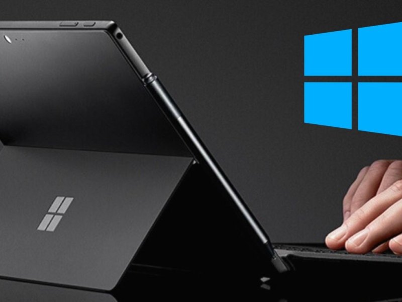 Microsoft Surface mit Logo